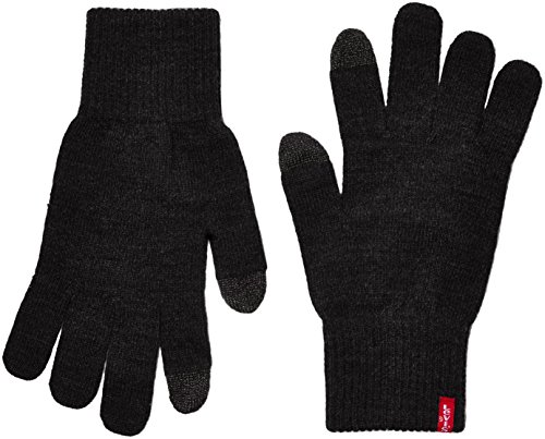 Levi's Ben Touch Screen Gloves, Guanti Uomo, Nero (Black), Medium
