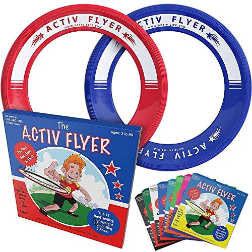 Activ Life Anelli Frisbee Best Kid [Rosso/Blu] Idea Calza di Natale di Compleanno - Fantastico Giocattolo per Ragazzi e Ragazze e per Divertimento in Famiglia all'aperto