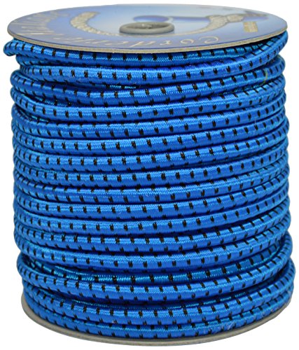 Corderie Italiane 006005094 Treccia Elastica, Azzurro, 8 mm, 50 m